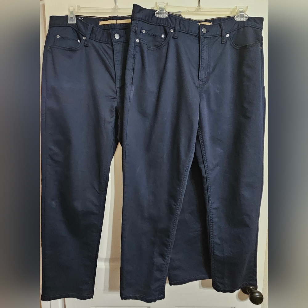 Banana Republic Washwell Travel Jean Athletic Fit Navy (2 pairs)
